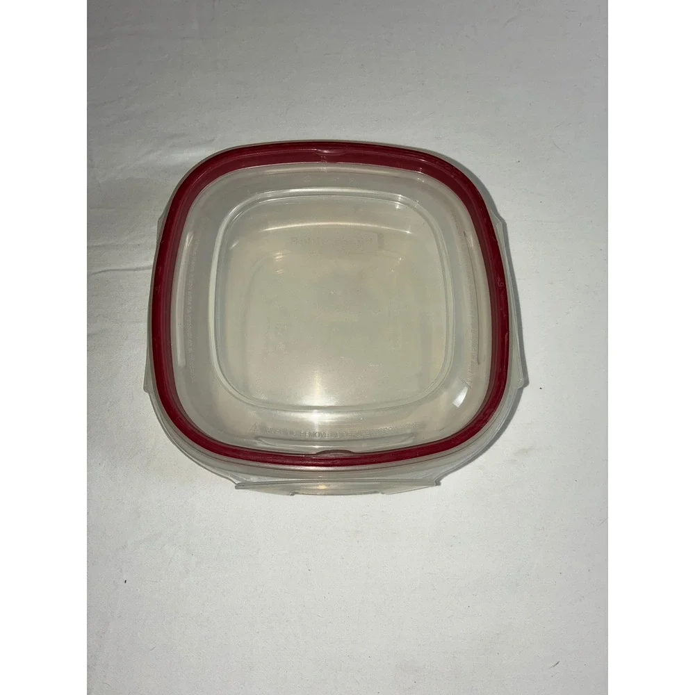Rubbermaid Easy Find Lids 3 Cup 710mL Containers Red Lids Lot of 3